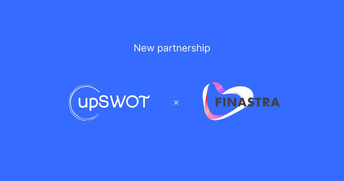 #upswotpartnerships

We are proud to enhance our partnership with Finastra and bring the new generation of "Embedded Mint for businesses" to all the banks #Finastra serves.
 
Link:
lnkd.in/gNjFZNTM