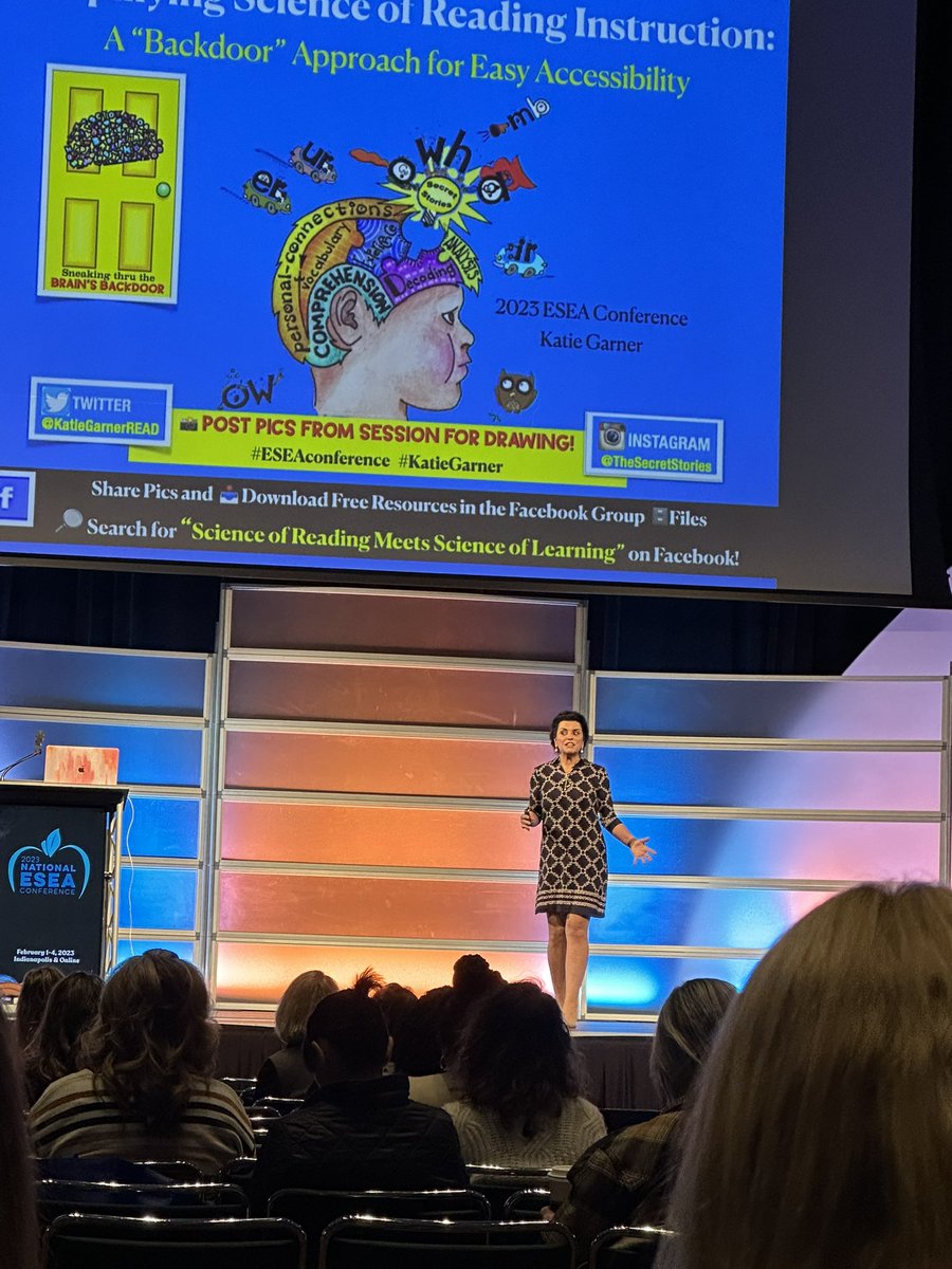 MrsBsBest's tweet photo. Katie Garner! Love the energy and passion! #ESEA2023  #indyESEA2023 https://t.co/ylstoJmhZI