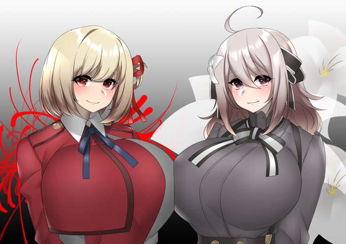 #リコリス・リコイル #スパイ教室 
描いてたら無意識のうちに乳が大きくなっちゃった 