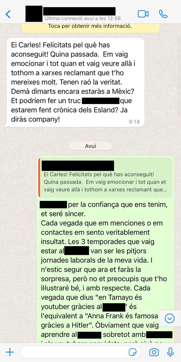 TamayoStuff's tweet photo. El Tamayo de hace 4 años y medio, estaría orgulloso de mi. Por fin he dicho a la cara lo que pienso al peor jefe que tuve en mi época pre-youtuber.

Es un privilegio hacer algo así, lo sé.

Pero si podéis, os lo recomiendo. https://t.co/qRV9JzWZeO