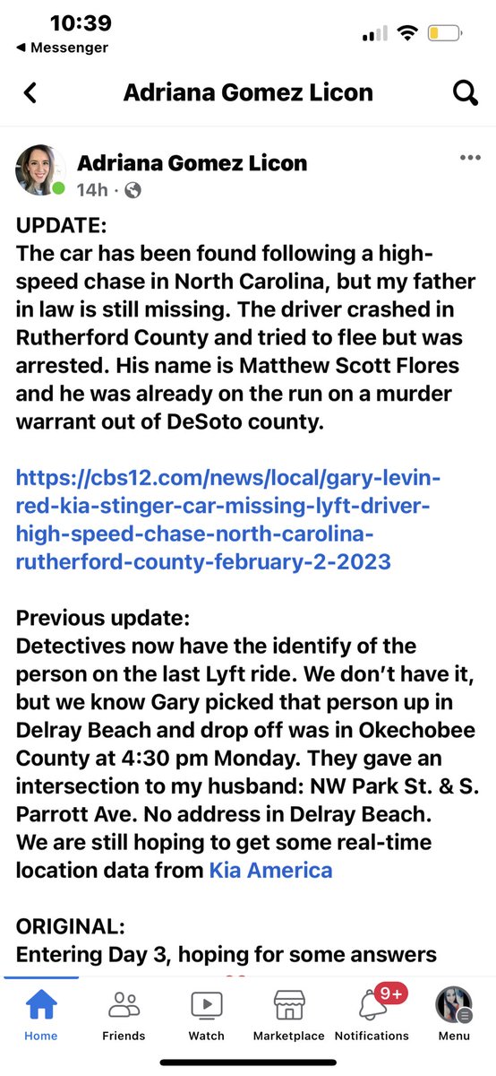 WhitSich's tweet photo. Last passenger was arrested after a high speed chase. He was already a homicide suspect prior to this. So car is located and passenger/suspect arrested, but still no #GaryLevin (Lyft Driver and beloved family member, grandpa, dad, friend, etc) 😭 #Missing https://t.co/1gpmvkWqrJ