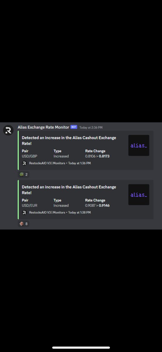 Cashout exchange increases 💵

We don’t only help users sell items, we also monitor for increased exchange rates!

Like and retweet and we will drop some free trials ❤️