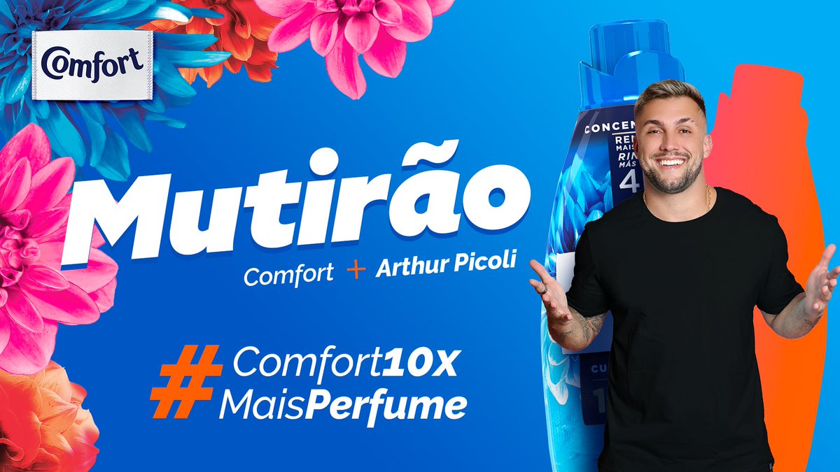 comfortbrasil's tweet photo. Hoje, a gente vai ENCHER o Twitter de perfume com o mutirão Comfort. A meta é subir a tag #Comfort10xMaisPerfume até o top 10 dos TTs Brasil. Chegando lá, eu libero uma surpresa pra vocês, que vou revelar só depois, tá? Tem que ficar de olho por aqui que eu conto logo logo. 👀 https://t.co/2fqArhv0qJ