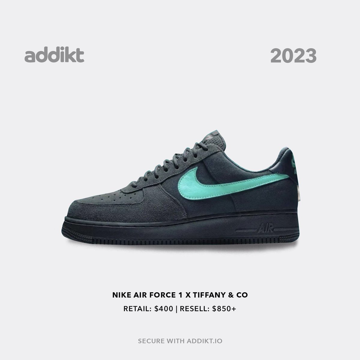 Nike Air Force 1 x Tiffany &amp; Co dropping this year!
-
Sign up for Addikt restocks at Addikt.io or click the link in our bio.