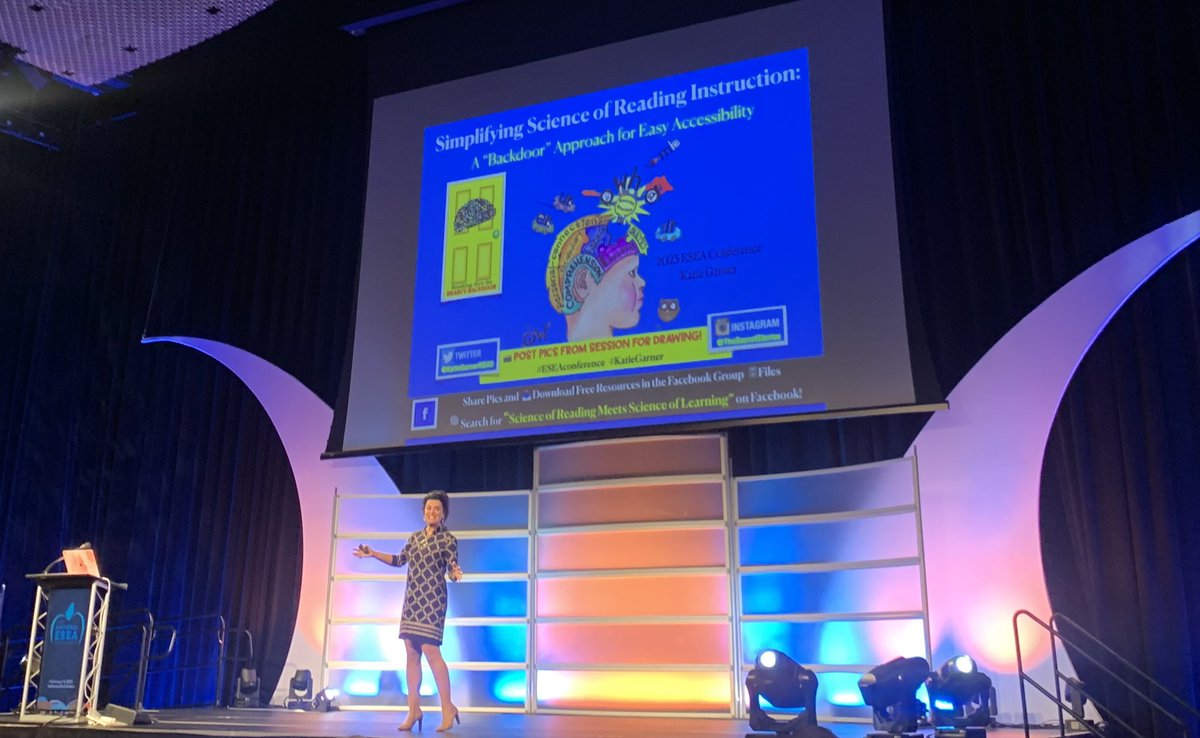 charissacole's tweet photo. Simplifying Science of Reading Instruction: A Backdoor Approach for Easy Accessibility @KatieGarnerREAD #ESEAConference #KatieGarner https://t.co/mRPkOW69wr