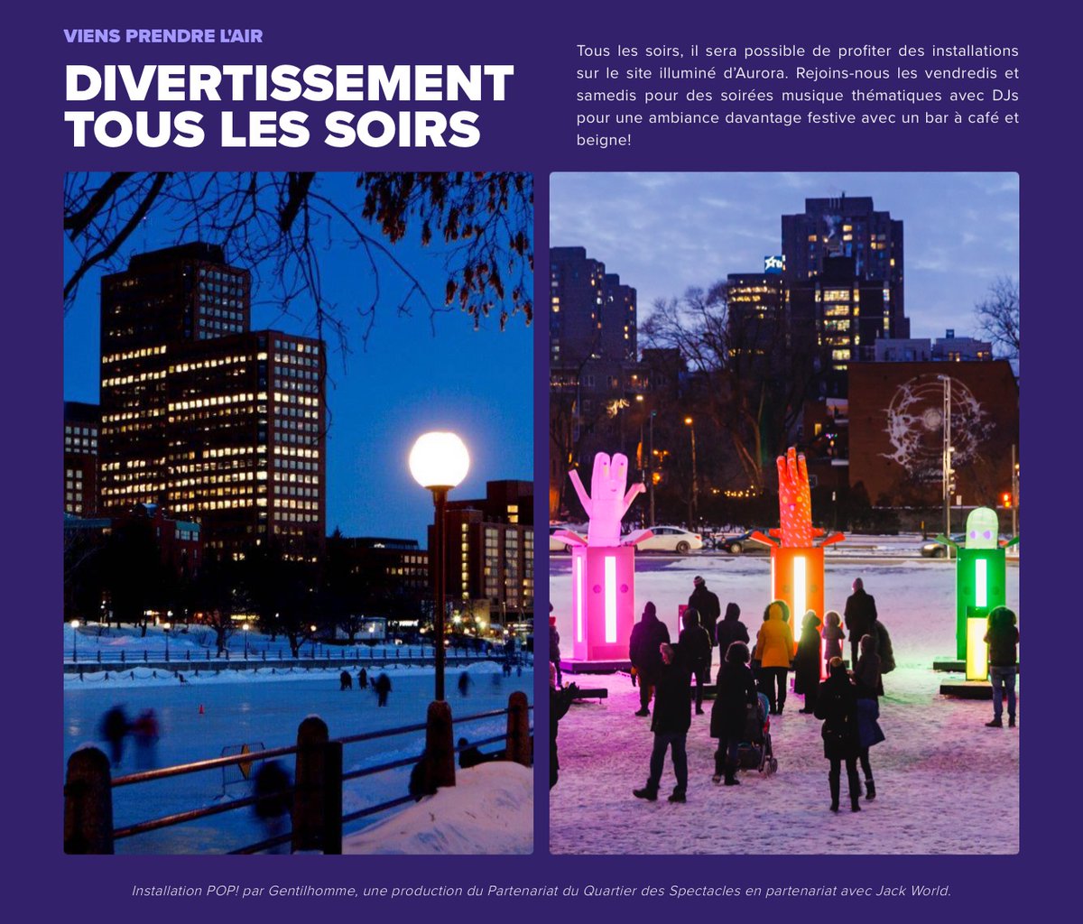 POP! est à Gatineau, QC, du 3 au 11 février ! 🎉 🎶  Venez vous amuser dans une ambiance festive et colorée.   

Pour en savoir plus sur l'événement : experienceaurora.ca

#POPTour #Gentilhomme #Gatineau