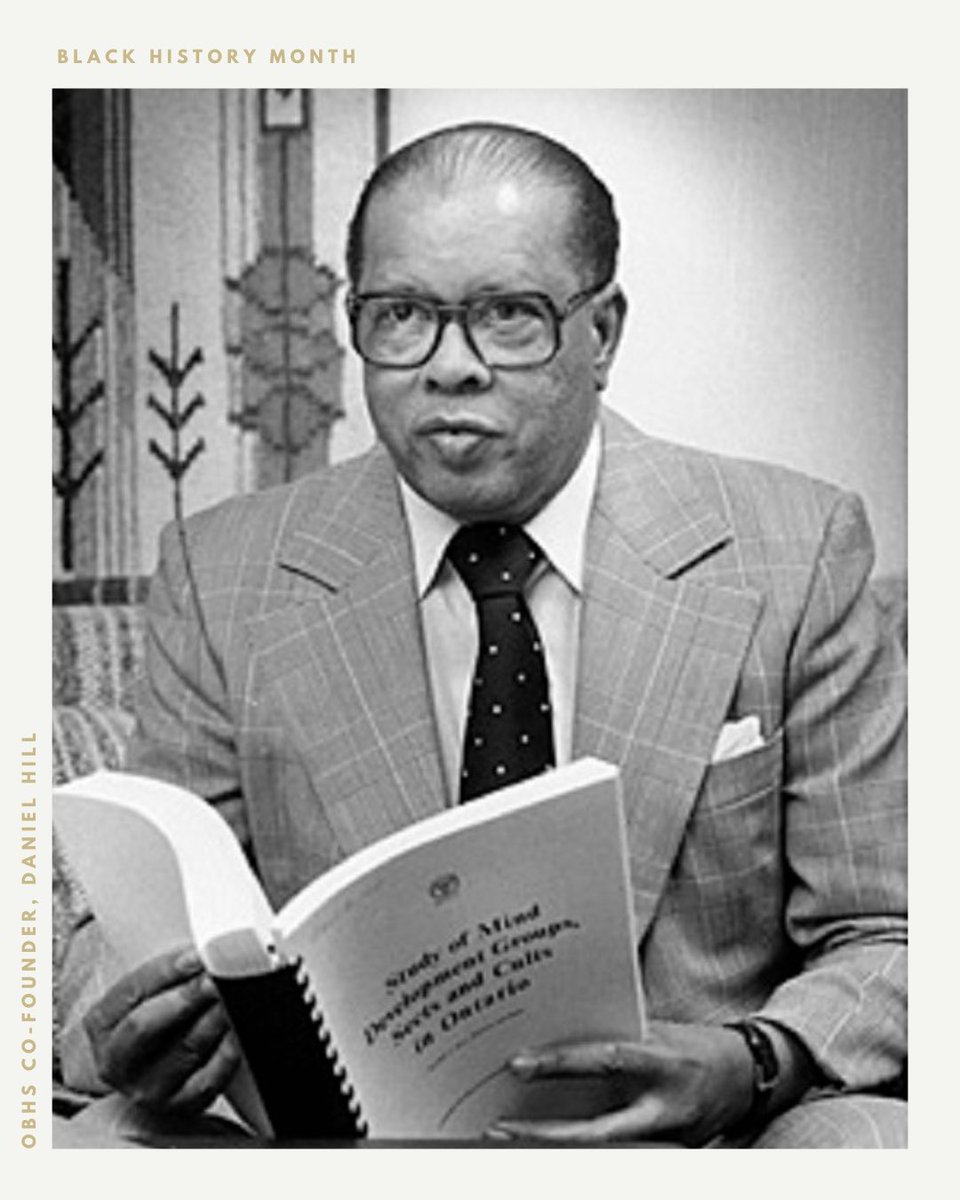 ausu82's tweet photo. The recognition of Black History Month in Canada was initiated by the Ontario Black History Society. 

Co-Founded by Daniel G Hill, and eventually led by Rosemary Sadlier, the OBHS successfully petitioned the City of Toronto and then the Province of Ontario. ⁣ https://t.co/FflL2Q5kfx