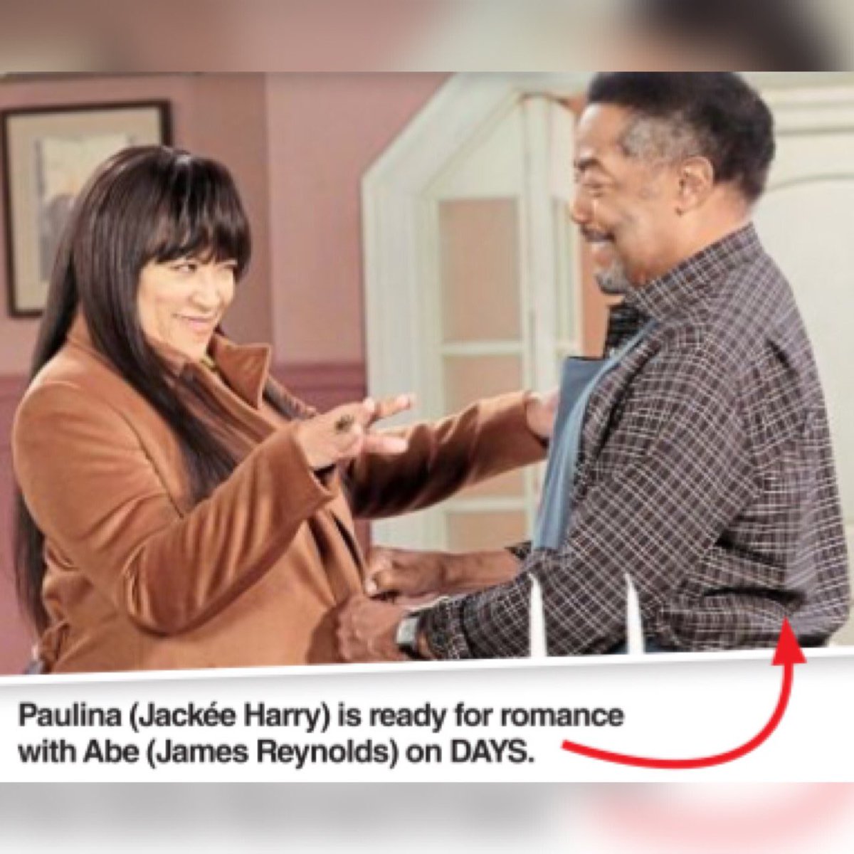 katm20105's tweet image. ✨James Reynolds and Jackee Harry are featured in the February 13th edition of Soap Opera Digest Magazine✨💗 @JreynoldsJames #AbeCarver #PaulinaPriceCarver #Pabe #Days #DOOL #DaysofourLives