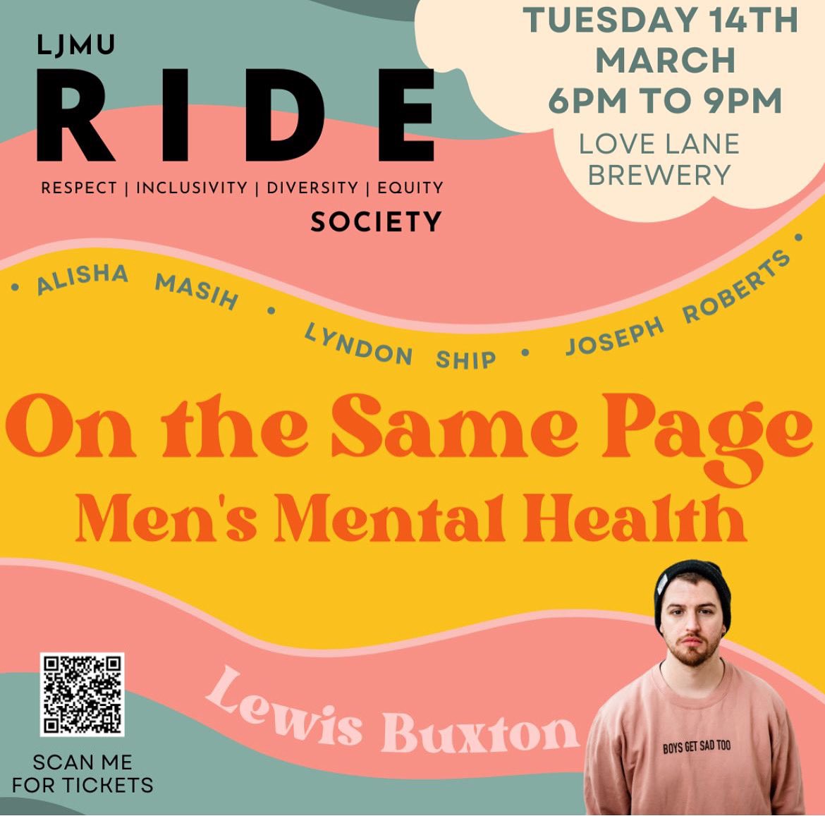 EmilyhmWharton's tweet photo. [7] The event is for everyone staff, students and non LJMU members. This is a sober friendly event and is also child friendly. The venue is fully accessible.   

 Please get your tickets now to raise awareness, and money for men’s mental health! 

🎟️ https://t.co/2u5fX6bSvB https://t.co/ZxY9lQcKaY
