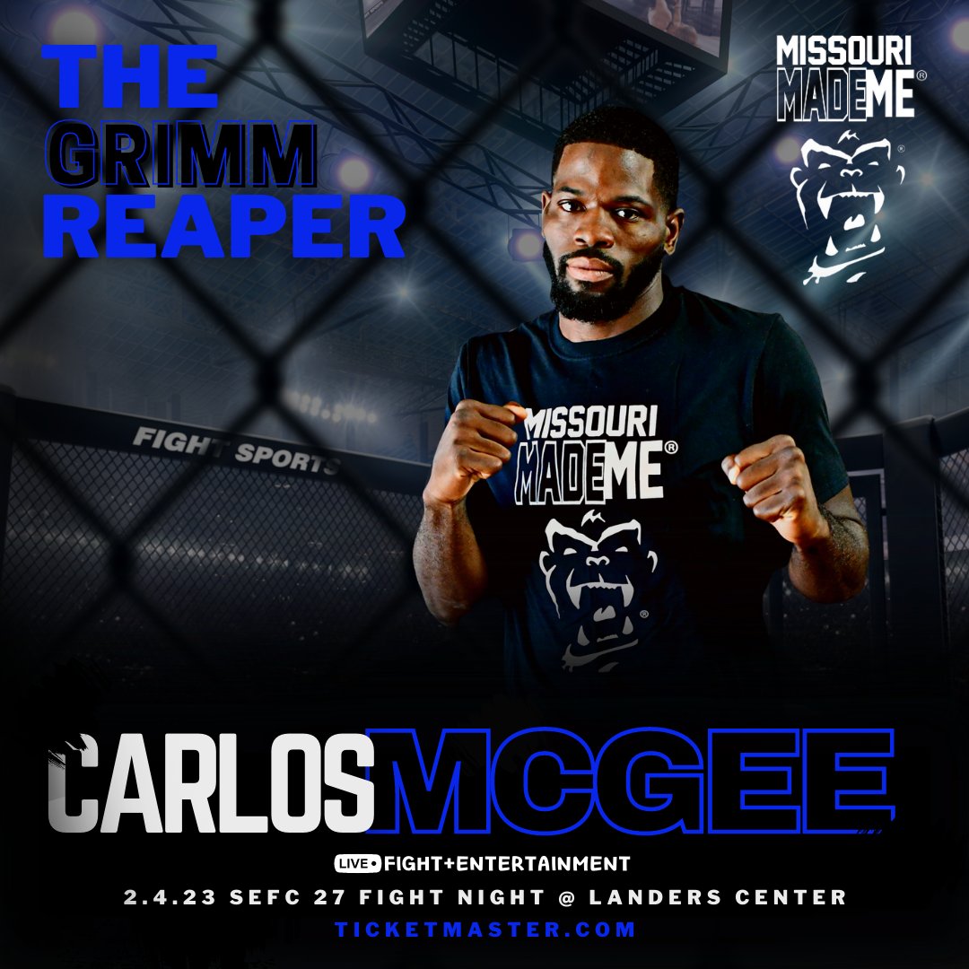 mademegear's tweet photo. SAT, FEB 4, 2023 it's going down at the Landers Center in Southaven, MS with a night full of fights presented by SEFC 27 - find tickets and more events details at https://t.co/VbT0lSsAvz 🦍🥊® #mademegear #sefc #mma #mmamademe #missourimademe #missouri #thegrimmreaper #mademe https://t.co/hIvAQdU6Tn