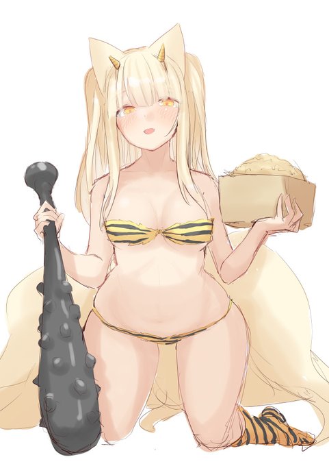 ツーサイドアップで節分・・・

#式姫お絵かき60分一本勝負 