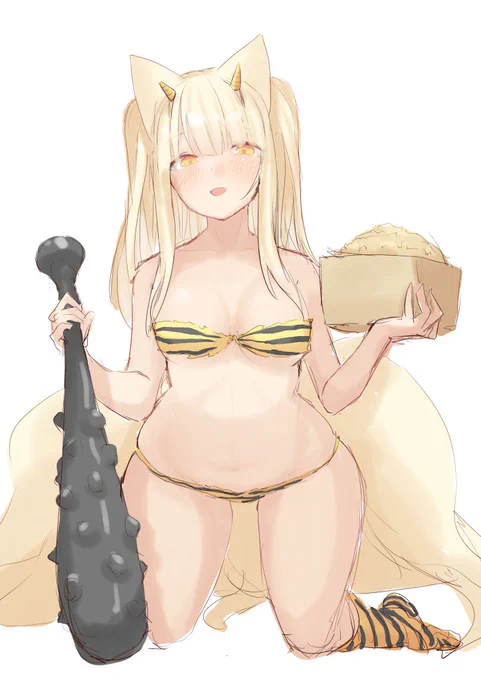 ツーサイドアップで節分・・・#式姫お絵かき60分一本勝負 