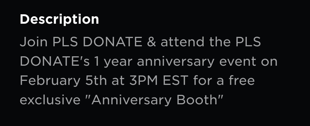 PLS DONATE News 💸 on X: 🔴 LIVE EVENT A live event has been confirmed for  the 1st anniversary of PLS DONATE 🥳 ⏰️ February 5th, 3pm EST Participate  for a free