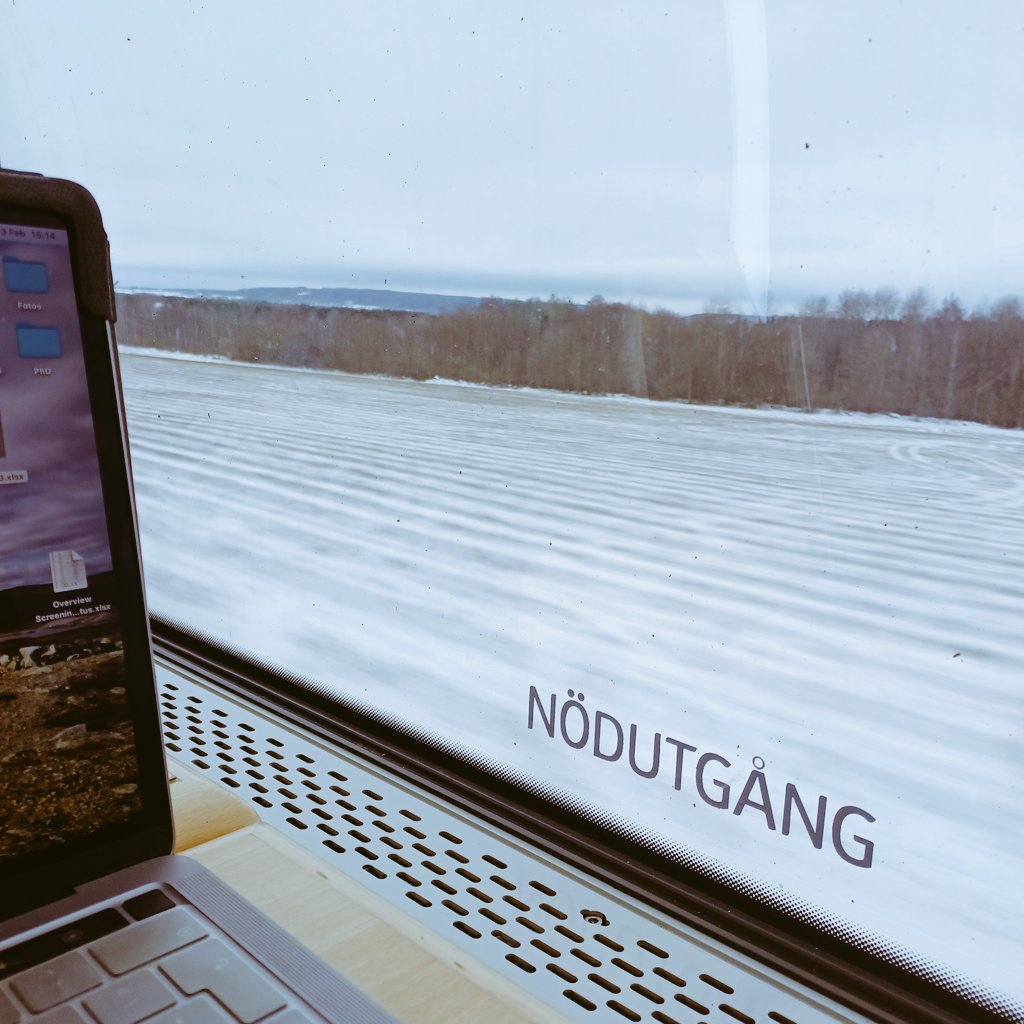 kamm_annalena's tweet photo. On the 🚆after 3 amazing days at the Bengt Ihre Research School in Gothenburg. One highlight: "Coffe with the fellows" with @hanstornblom @PMyrelid & many more! Super helpful to reflect on future plans but also discuss difficulties in #phdlife. #tipsfromthepros #motivationalboost https://t.co/NaNgQqqmlf