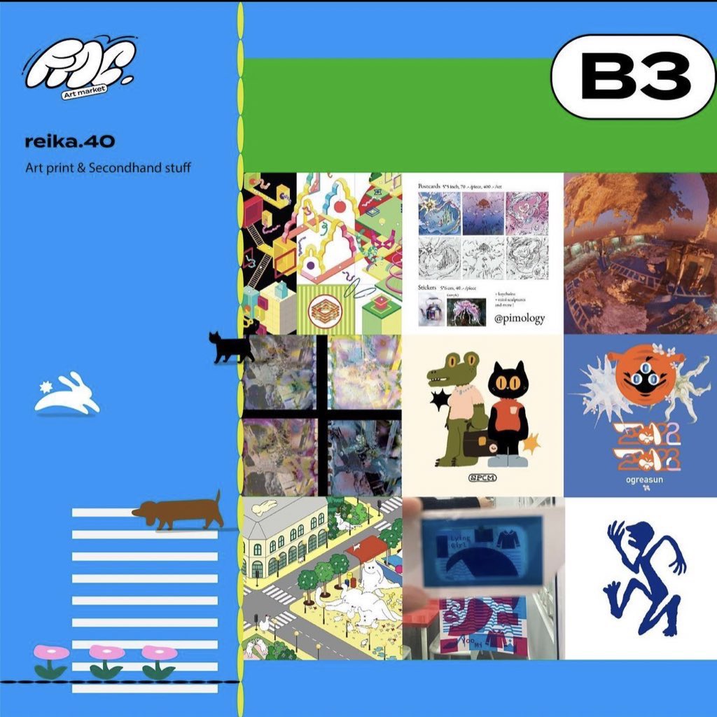 #BKKDW2023 รอบนี้ เรามีออกบูธที่ 
Fac Art Centre (บูธ B3) โซน อารีย์-ประดิพัทธ์ ในวันที่ 4-5 และ 11-12 กุมภาพันธ์นี้ สามารถมาเจอกันได้ ตั้งแต่เวลา 12:00 จนถึง 21:00ได้เลยค่า  ★🧑🏻‍🎤