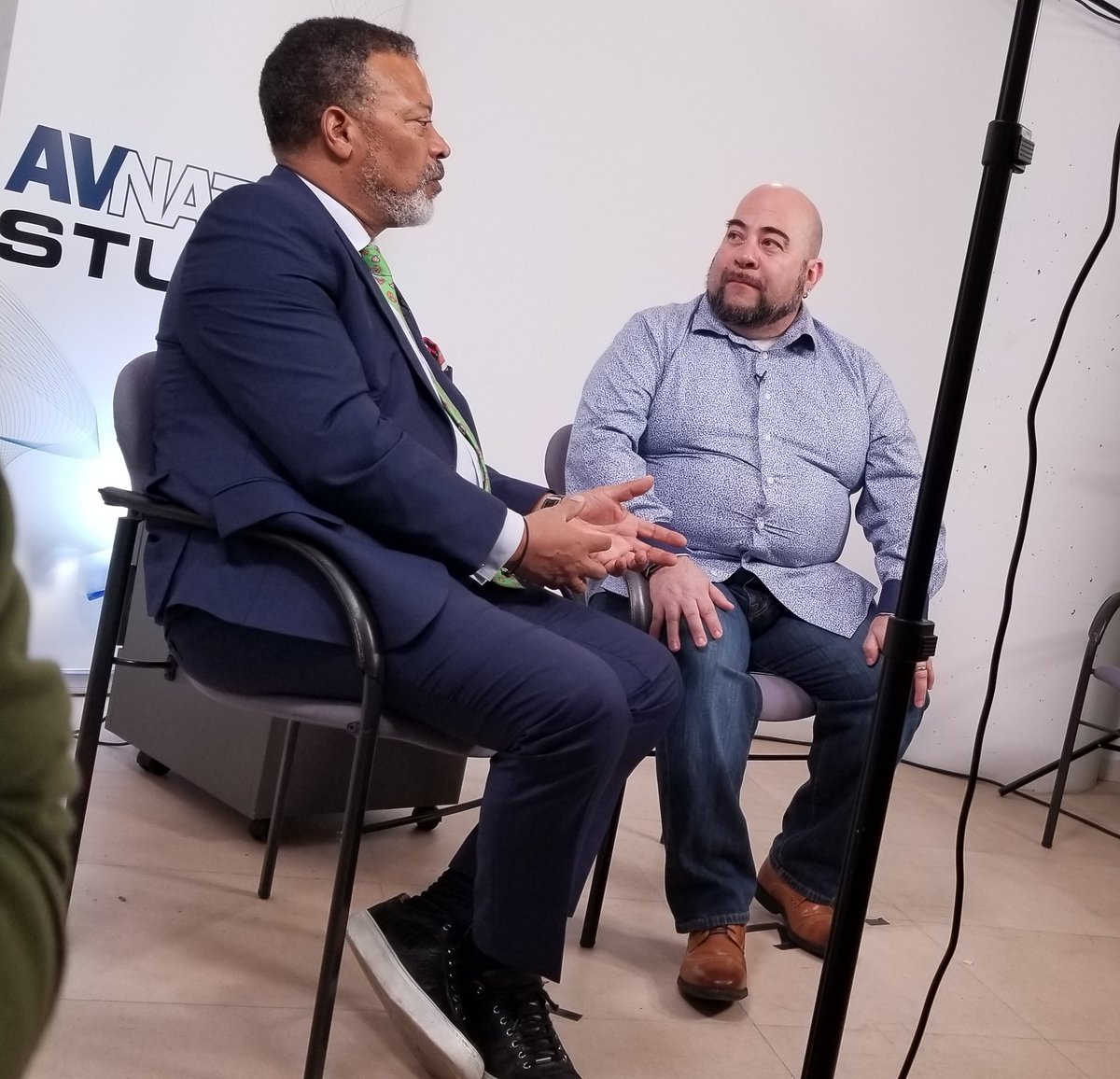 Is that <a href="/ISE_Mike/">Mike Blackman</a> with Uncle Richie on our #ISE2023 AVWeek wrap-up? This one is gonna be good 🔥 #avtweeps <a href="/AVNationTV/">AVNation Media</a>