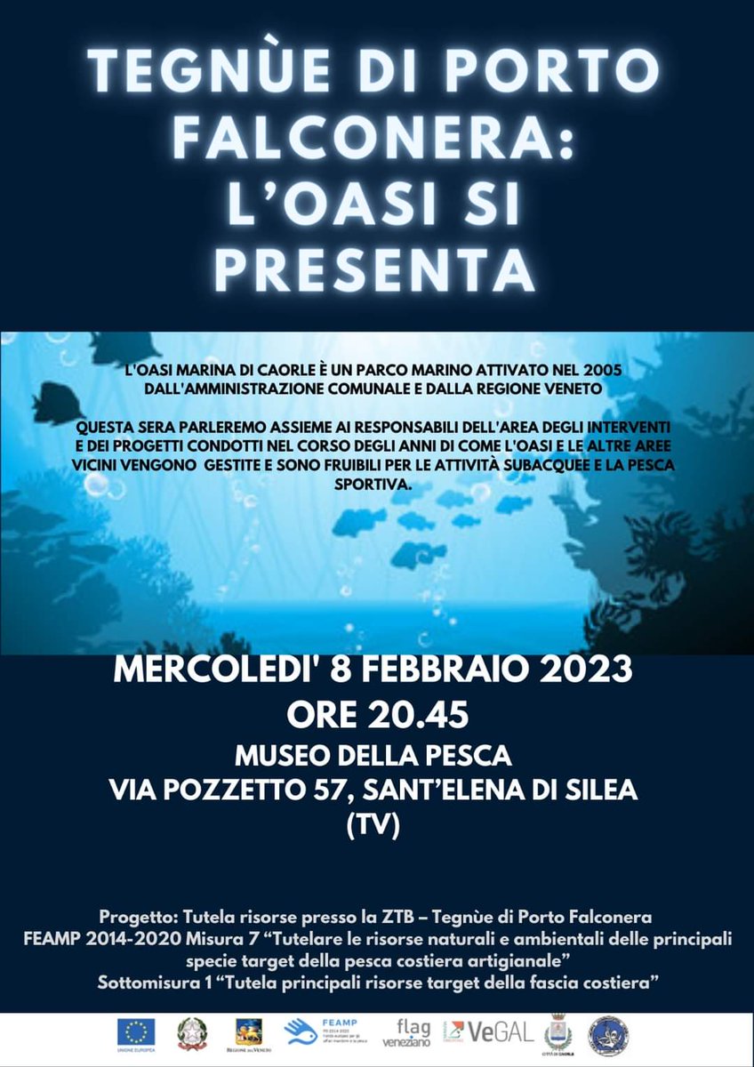 kornfeind's tweet photo. Top story: #Caorle @ComunediCaorle: 'Stasera iniziano gli incontri gratuiti dedicati all'#OasiMarina promossi da #GruppoSommozzatori con sostegno dell'Amministrazione Comunale

3/2 20.30 sede Sommozzatori #Caorle
6/2 17… https://t.co/Q4MDpaTkrT, see more https://t.co/Bo3nlWW844