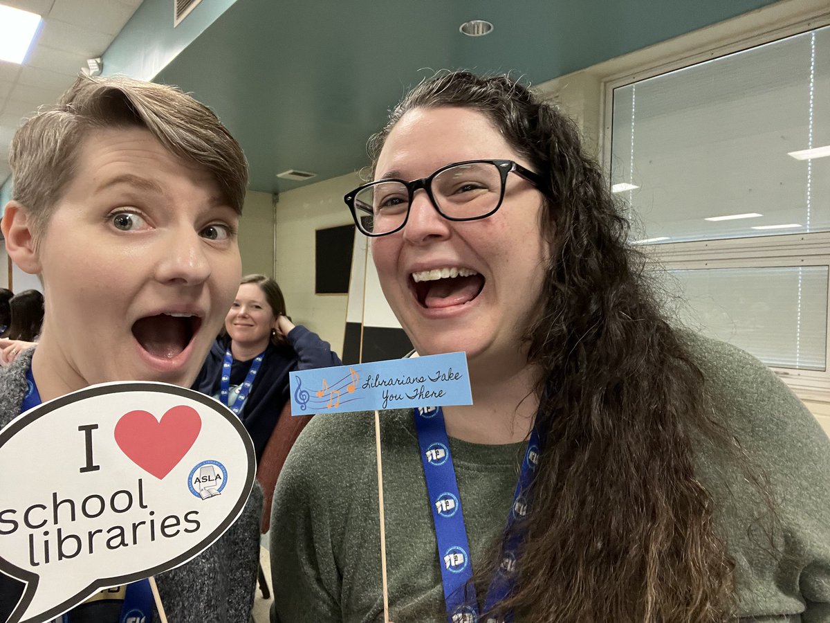 thatlibrarian9's tweet image. We’re excited about time with our school librarian family! #ALLibraries #ASLA23