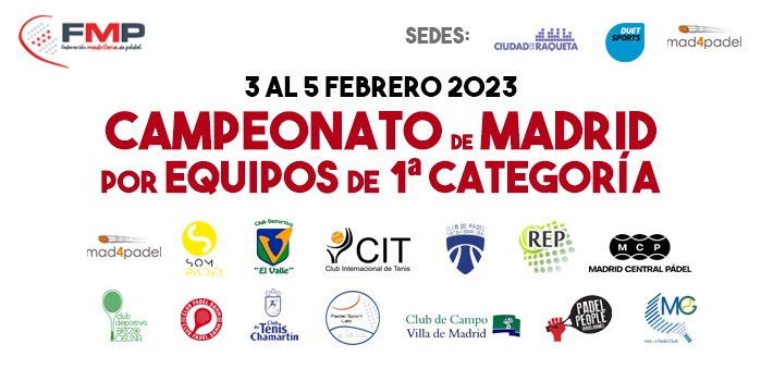 🎾Hoy, competimos en el Campeonato de Madrid por Equipos de 1ª Categoría con un equipo 100% Damm, formado por técnicos, exjugadores y jugadores actuales del club 🔝🔝🔝

🗓️A las 20.30h, primer partido contra <a href="/MAD4PADEL/">Mad4Padel</a>⚔️