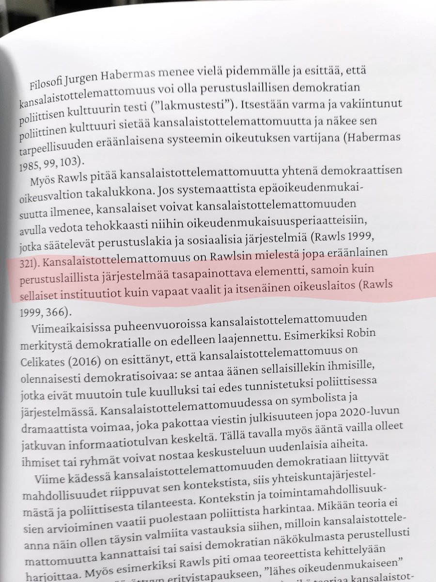 Tapio Nykänen kirjoittaa 2000-luvun kansalaistottelemattomuudesta Suomessa 'Kansalaiset toimikaa! Kansalaistoiminta 2020-luvulla kirjassa'. Artikkelissa käsitellään Elokapinaa, Convoy Finlandia, Soldiers of Odinia ja Loldiersia.