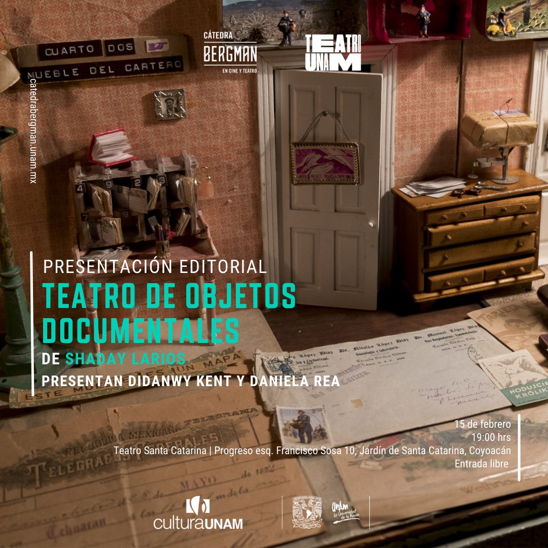 Editado por <a href="/launarota/">Ediciones LauÑaRoTa</a>, Teatro de Objetos Documentales es un ensayo teórico y un manual experimental que surge de la experiencia pedagógica e investigación-creación de <a href="/shadaylarios/">Shaday Larios</a>. 

Se presenta el 15 de febrero junto a <a href="/didanwy/">Didanwy Kent</a> y <a href="/DanielareaRea/">daniela rea</a>.  

bit.ly/3RvAulF