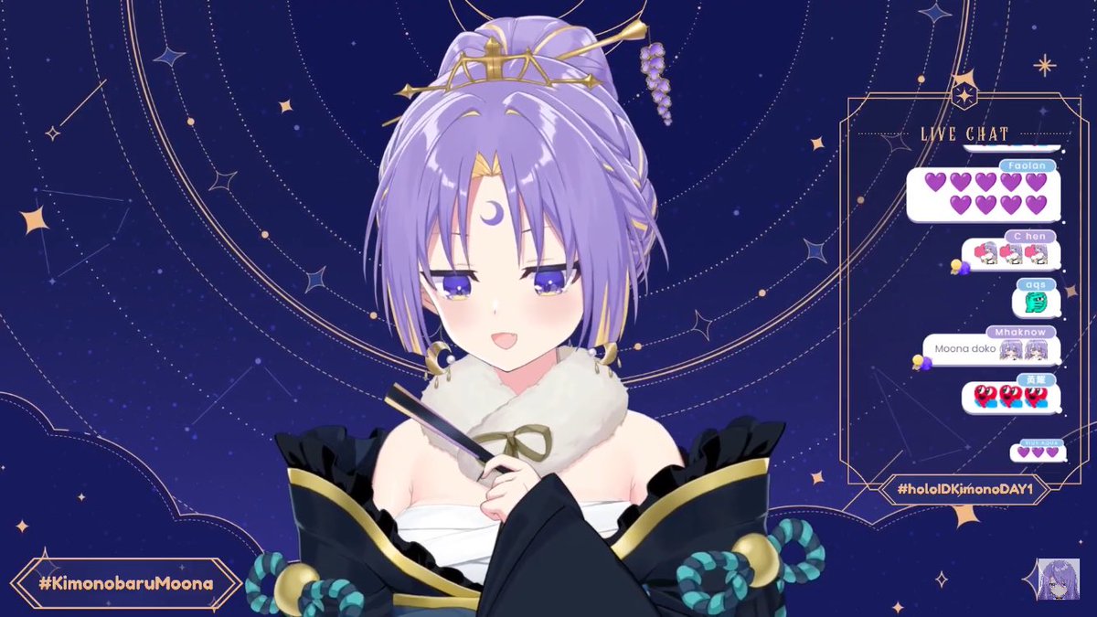 ムーナ(ホロライブ) 「#holoIDKimono 」|akeboshi🌸🐉のイラスト