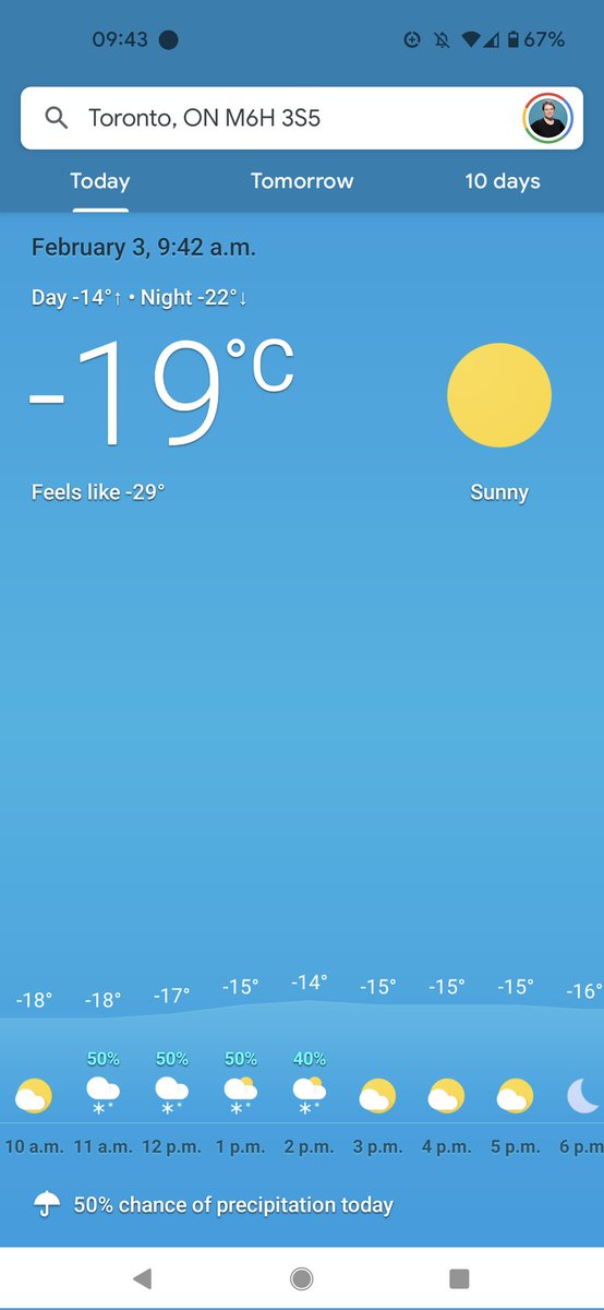 SonjaMissio's tweet photo. Me waking up: it's so bright and sunny out! I hope it's going to be a nice day!
Me opening my phone: oh.
#coldTO https://t.co/e5LEe3Uqii