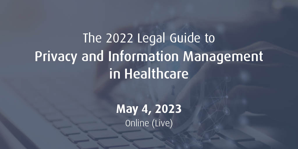 OsgoodePD's tweet photo. Work in #healthcare? It is critical to stay on top of #healthlaw privacy challenges. Get a comprehensive understanding of the most current pressing issues May 4: https://t.co/nvkxyXTlR4 https://t.co/YOCyJzbUyJ