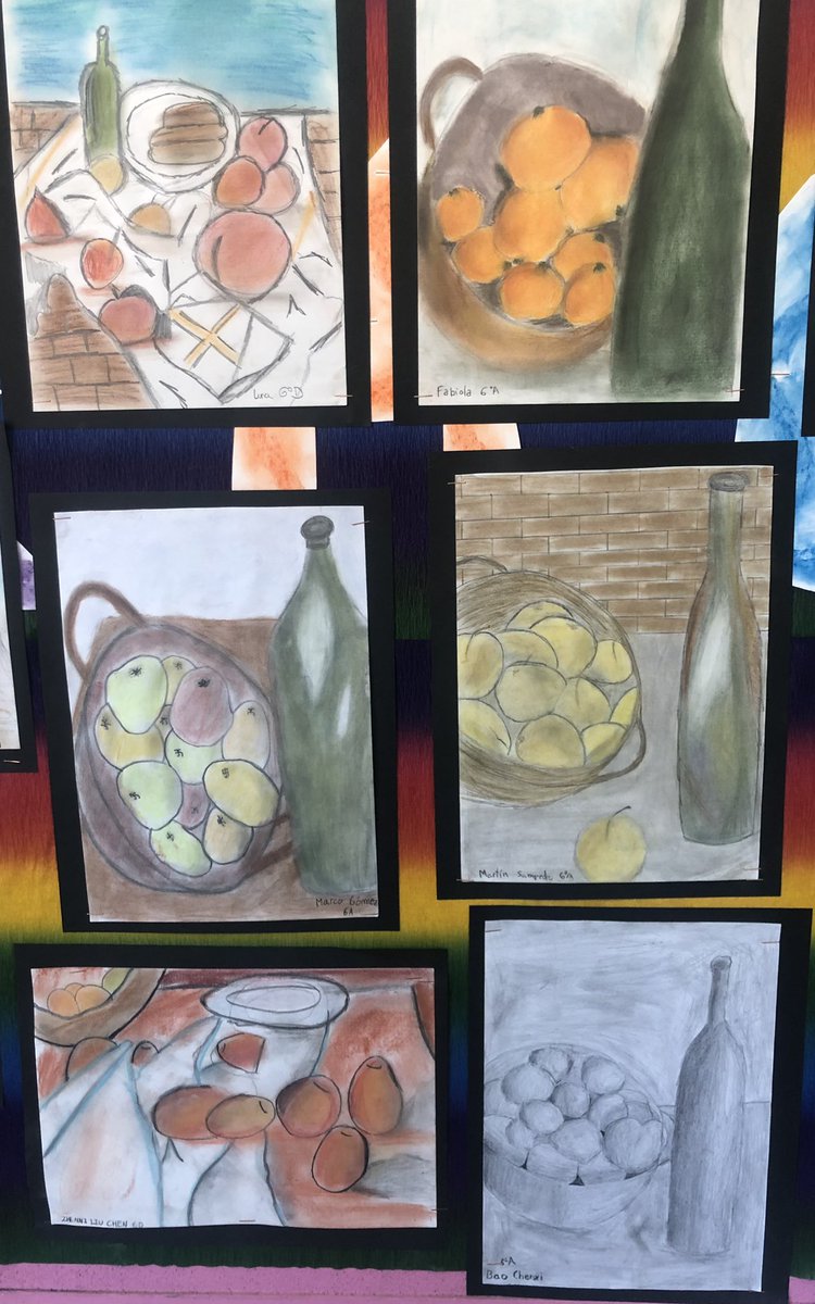 anne_mcmorrow's tweet photo. In year 6 the children have been learning about Paul Cezanne. Look at this fantastic work!! @ColegioMirabal #MirabalEnglish #Mirabalart #paulcezanne https://t.co/zg7tKx4bXw