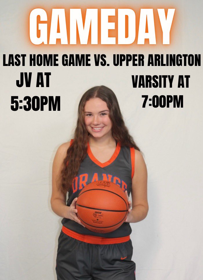 ‼️IT’S GAMEDAY‼️ We will host Upper Arlington for our FINAL HOME GAME of the year! JV will start at 5:30pm and Varsity will start at 7pm. Make sure to come out and cheer us on!