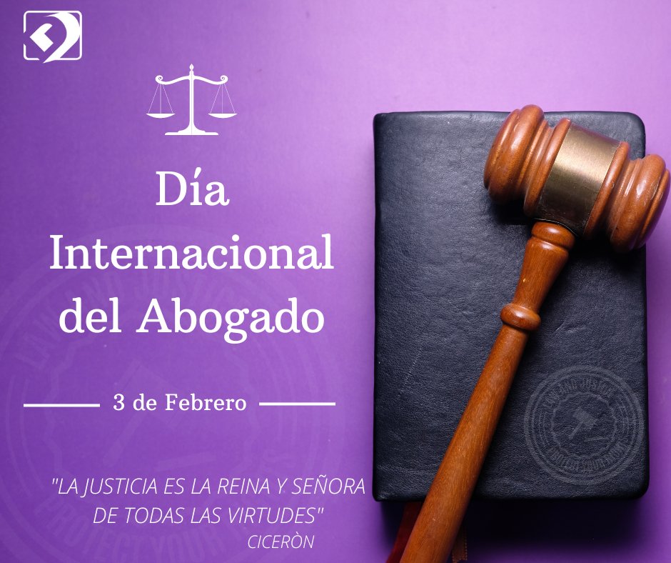 DisaicC's tweet photo. Cada 3 de febrero se celebra en todo el mundo el Día Internacional del Abogado⚖️.
El objetivo es reconocer la labor de los hombres y mujeres de leyes que trabajan para conseguir un mundo más justo.
#Gesime #ConsultaDisaic #DisaicAlFuturo #25deDisaic https://t.co/Nc91fk5ty3
