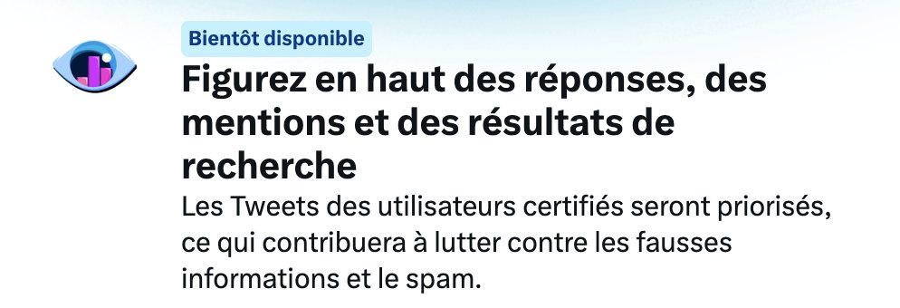 🤔 

Comment lutter contre les fausses informations et le spam quand tout le monde (n'importe qui) peut être certifié en payant ? Un truc m'échappe...