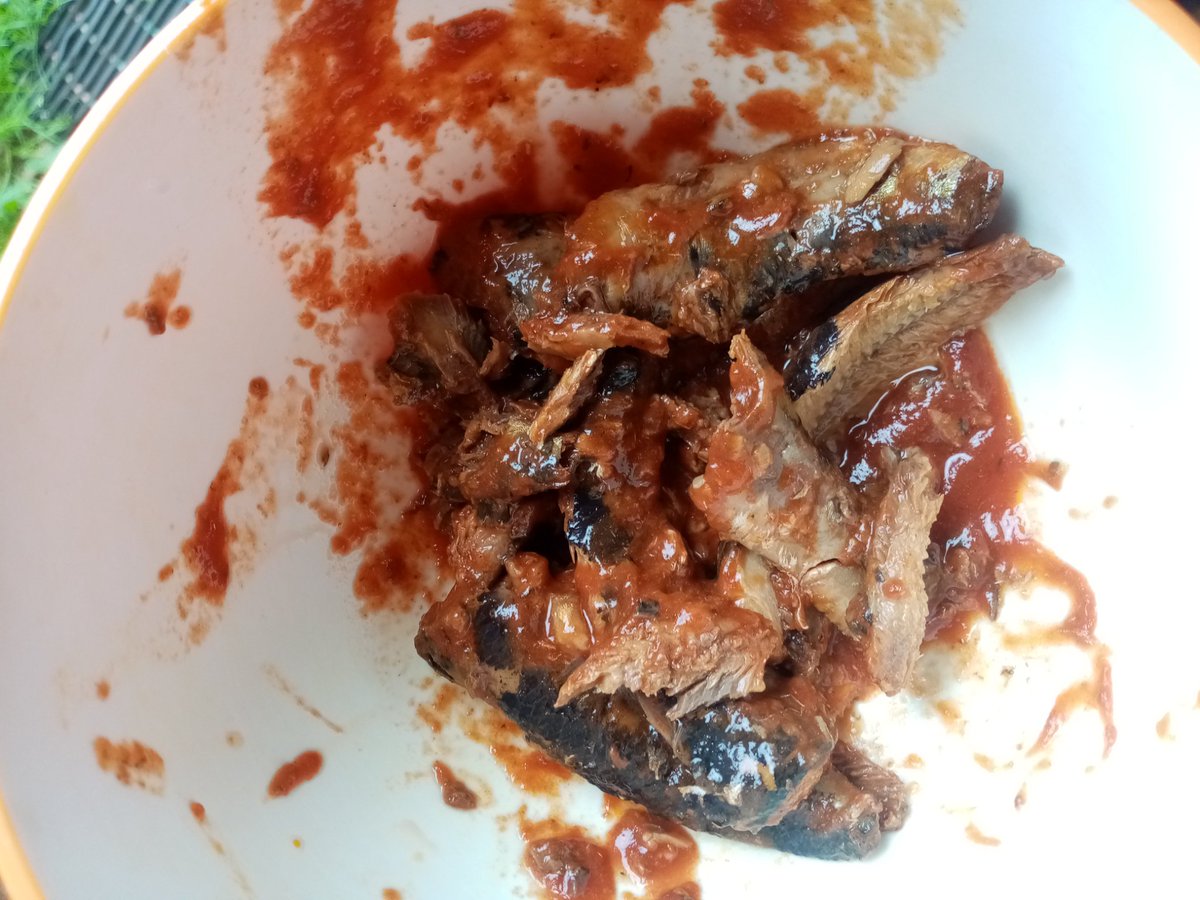 Paulz_88's tweet photo. @LuckyStarSA pity my kitchen scale is broken but it wasn't even half a tin of actual fish... It was majority sauce. No ways @LuckyStarSA https://t.co/67vgjdSmm2