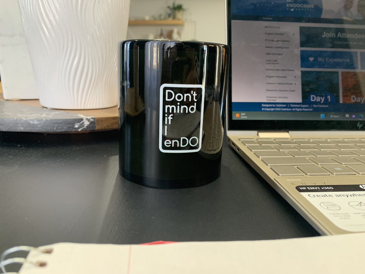 draryamay's tweet photo. It’s DAY ✌️ of #EndocrineUniversity and I have my first cup of coffee in my favorite mug! Proud endocrinologist and proud D.O. ! Shout out to my wife for the best birthday present ever ☕️ @TheAACE https://t.co/KHQvECpKbB