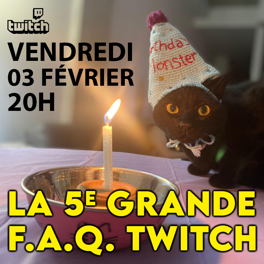 Ce soir, on se retrouve pour le 5e RDV du genre pour parler de notre chaîne Twitch en compagnie de <a href="/Just_a_Jal/">Julien De la Jal</a> et Tofu Manul·lesohn.

Au programme : 
- Bilan moral.
- Bilan financier.
- Perspectives.
- Et l'inévitable Q&amp;A.

C'est à partir de 20h sur :
twitch.tv/intergalactiqu…
