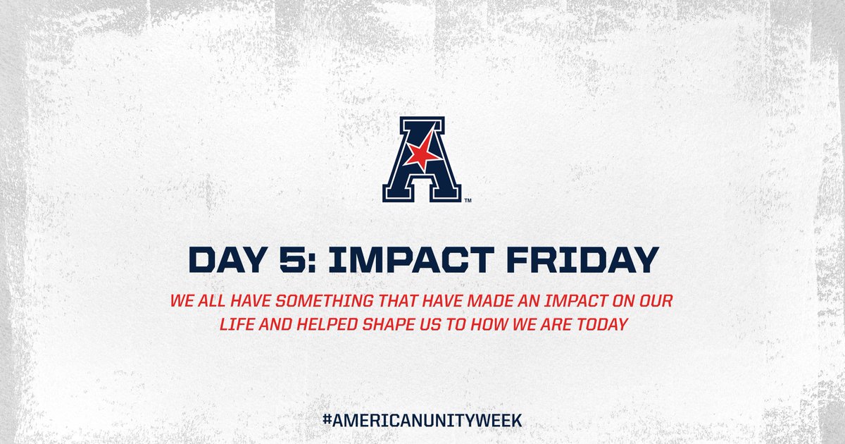 American_Conf's tweet image. #AmericanUnityWeek Day 5: Impact Friday

Share with us on Instagram someone or something that has made an impact on your life and has helped shape how you are today