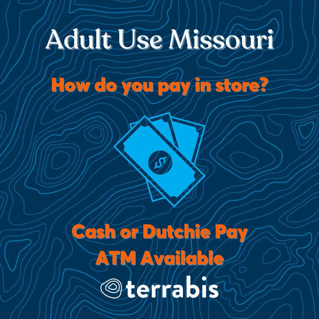 TerrabisMO's tweet photo. π² ALL 5 TERRABIS LOCATIONS WILL OPEN FOR REC AT 9:00am TODAY!
Here is what you need to know!
21+ can purchase
Bring your ID
Pay in cash (ATM on site) or Dutchie Pay (Cash app)
You can order online! π
https://t.co/xG5bvy1FMm
#missouri #moadultuse ##kansascity https://t.co/XjEQu85Owa
