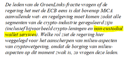 PatrickvdMeijde's tweet photo. Kom op @groenlinks , zelfs als je #bitcoin of crypto's niks vindt hoef je niet om onzin regulatie te vragen. En een beetje besef dat de ECB niet geheel onpartijdig is in deze kan ook geen kwaad.
https://t.co/knJ1J2JRB2 https://t.co/Zg8UjCibgy