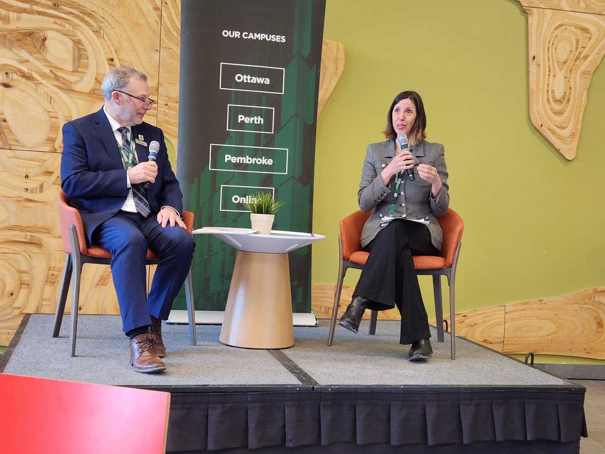 ChandraPasma's tweet photo. Thanks to @AlgonquinColleg and @VeraEtches for an important conversation on the future of public health this morning. We need the province to be a fully supportive partner in the work of building healthy communities and promoting health equity.
#ACHLE #ONhealth https://t.co/g1f1jIhvgC
