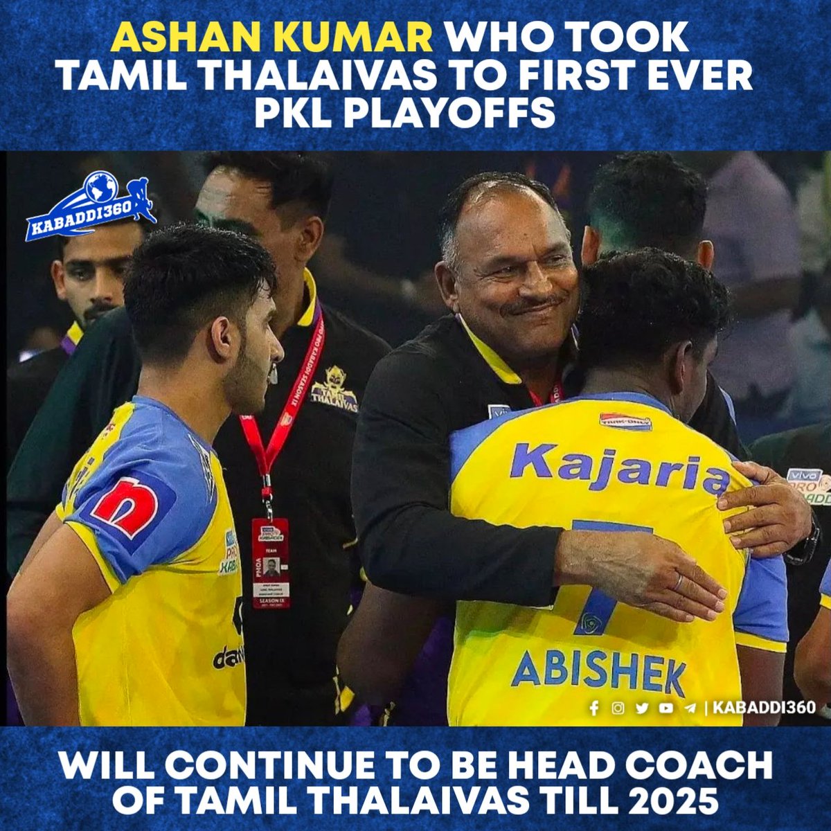 Kabaddi_360's tweet photo. Good News for Tamil Thalaivas Fans..
#AshanKumar
#TamilThalaivas
#VivoProKabaddi
#KabaddiCoach
#kabaddi360 https://t.co/nbDj0NHbg8