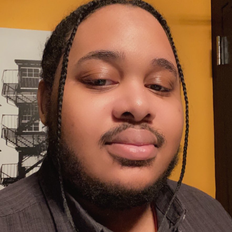 TrilogyFuzzball's tweet photo. Return of the resident extra•thick™ they/them serving black excellence.

Acne and all https://t.co/wI7HCHOCxe