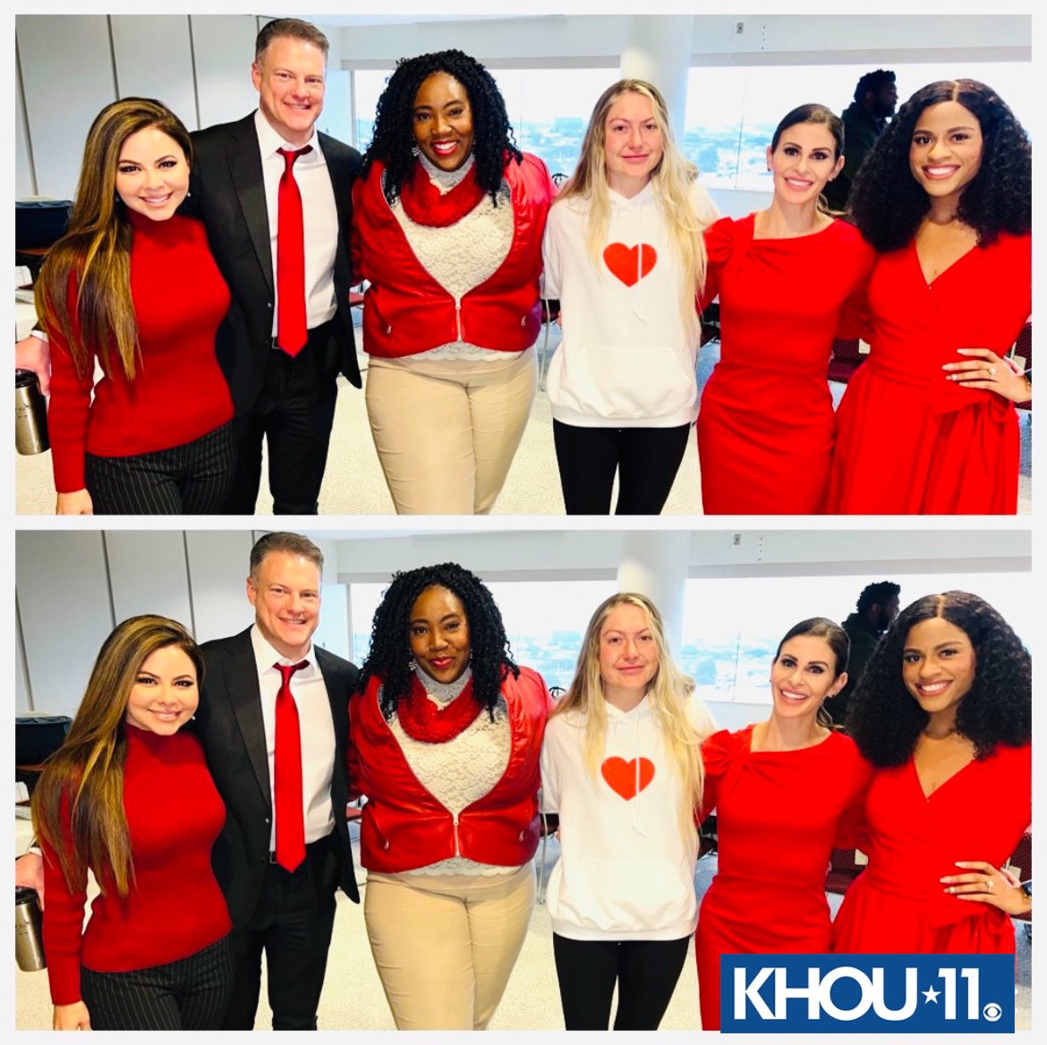 It’s national #WearRedDay Our @KHOU  morning news team is supporting @GoRedForWomen #HeartHealthMonth ♥️ Do you have your red on today ?? @DaveFroehlichTV @StephKHOU @KimberlyDavistv @JenReynaTV @kat_matthews95