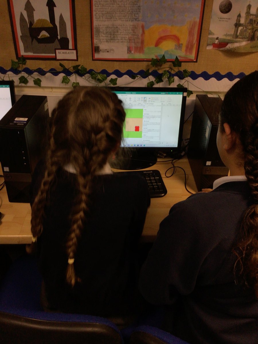 Y5Brindley's tweet photo. In Computing, the children used either Publisher or Google Drawings to create vector drawings of houses. They were only allowed to use squares, rectangles, triangles and lines #computing #creatingmedia #vectordrawings https://t.co/djxEpK8C7T