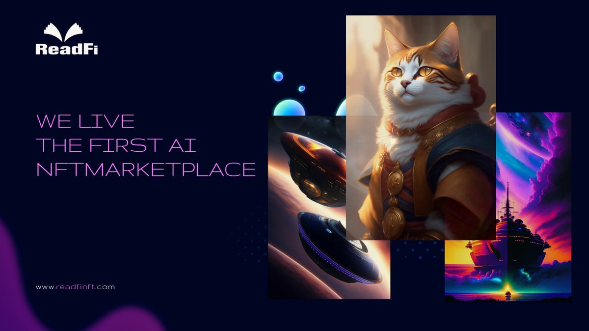 BSCDaily (@bsc_daily) on Twitter photo 📢The AI NFT Marketplace of <a href="/ReadFiGlobal/">ReadFi Official</a> has finally come into existence!!👏
The Marketplace paves the way for $RDF to become much more powerful & valuable in ReadFi's ecosystem🙌
Witness this innovation from ReadFi👇
readfinft.com
#Sponsored #Web3 #NFTs 📢The AI NFT Marketplace of <a href="/ReadFiGlobal/">ReadFi Official</a> has finally come into existence!!👏
The Marketplace paves the way for $RDF to become much more powerful & valuable in ReadFi's ecosystem🙌
Witness this innovation from ReadFi👇
readfinft.com
#Sponsored #Web3 #NFTs