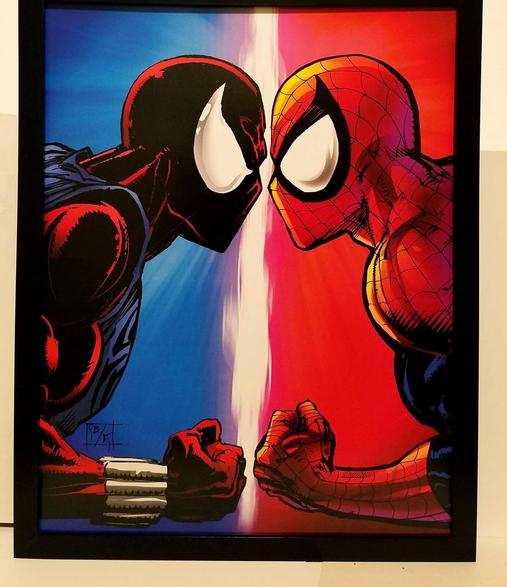 RT @spideymemoir: Spider-Man vs Scarlet Spider by Sal Buscema! https://t.co/5kjWGHf9sS