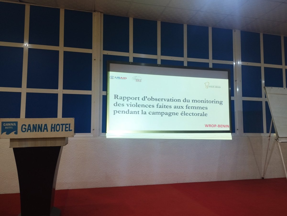 WROPBENIN's tweet photo. Atelier d'évaluation et de validation de la mission d'observation des violences faites aux femmes en période électorale lors des législatives 2023.
 Organisé du 1er au 02 février 2023 à GANNA Hôtel de Grand-Popo.

Une première au Bénin, avec le soutien de @IRIglobal et de @USAID https://t.co/demPXxojHn