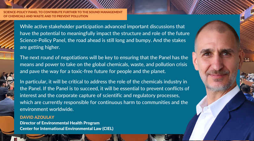 ciel_tweets's tweet photo. Curious to know what happened at the negotiations on the Science Policy Panel on chemicals, waste & pollution prevention that just ended in Bangkok 🇹🇭? We got you covered!
Read our statement with critical highlights from the #SPPCWP talks: https://t.co/ASrAN2vBMf
A 🧵👇 https://t.co/ltif1l2a6Z