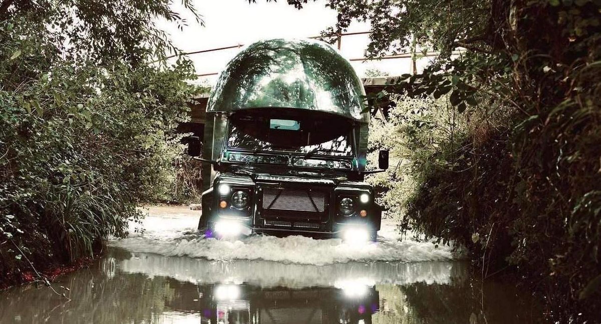 CaravanCloud's tweet photo. MEET THE AUROCH…an absolute beast of an rv!😱 

Produced by the customs workshop, Duckworth Overland, this modified defender costs just over $430k 

Capable of muddy trails, off roads, grassy hills and river beds, it’s the uptime adventure companion 🤙

#uniqueoftheweek https://t.co/n5GJlFbuOx