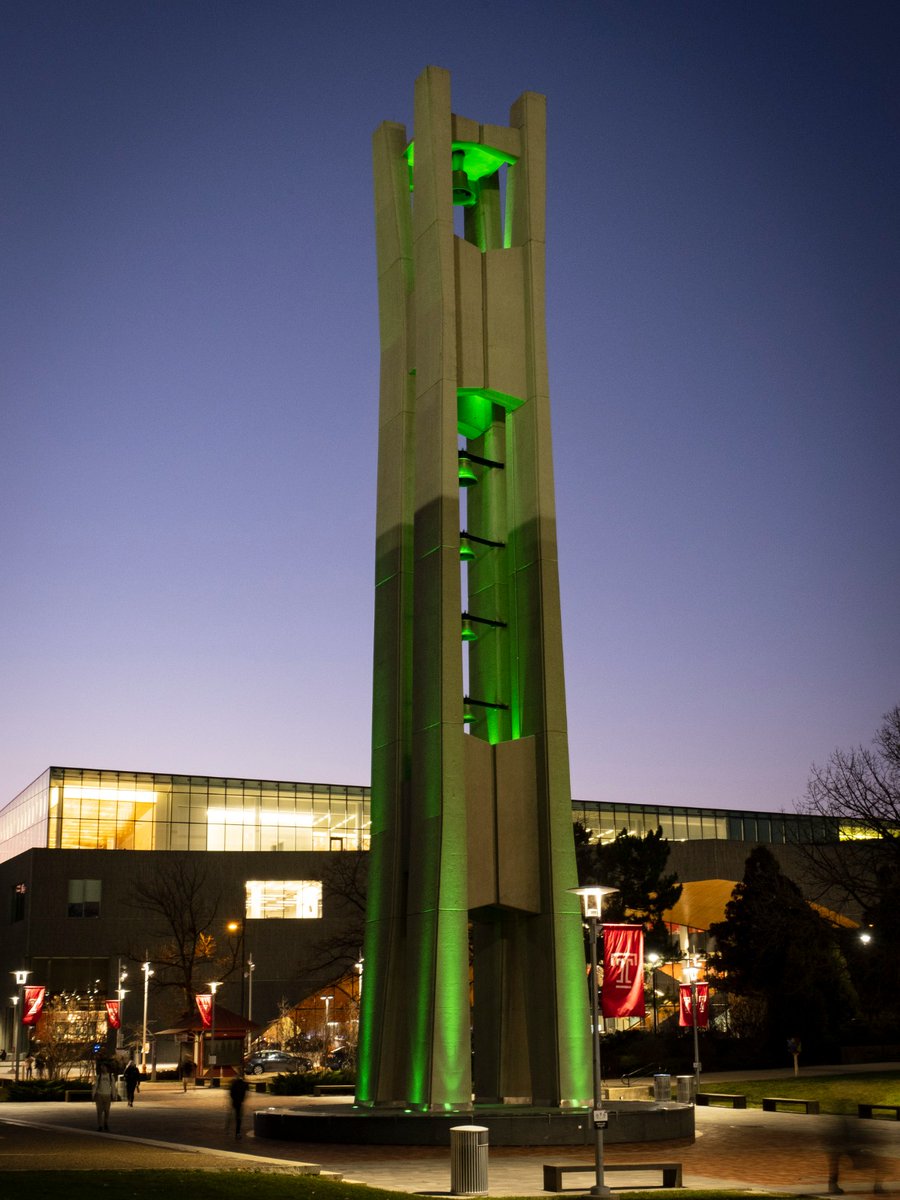 TempleUniv's tweet image. Bleeding green💚 (and cherry and white) #ItsAPhillyThing