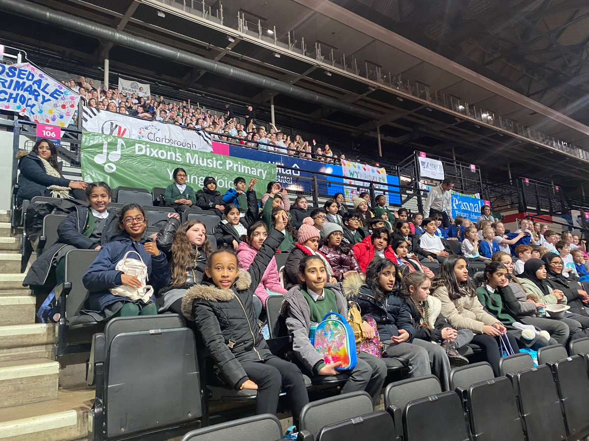 DMP Young Voices have arrived at @SheffieldArena for the @YVconcerts performance! #enjoyment #teamDMP